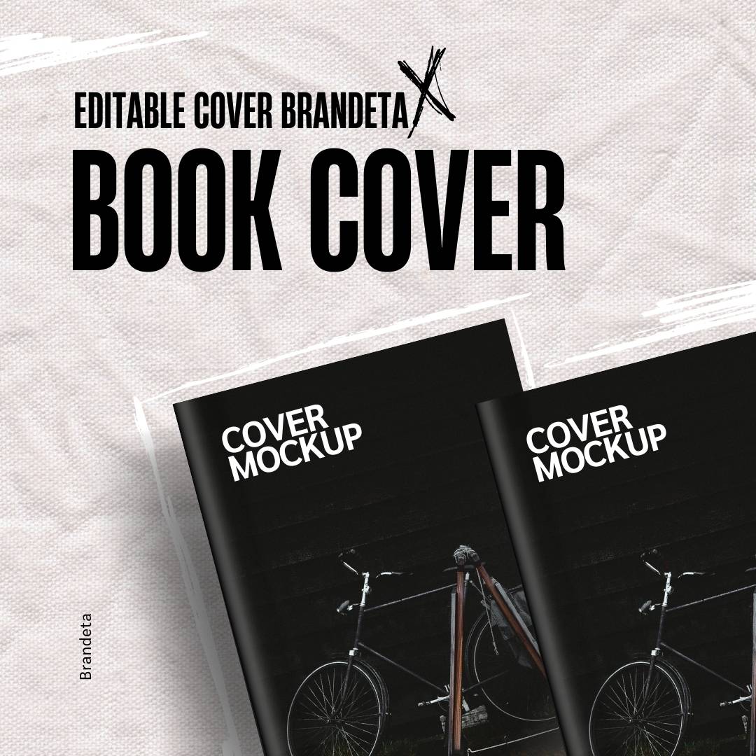 Black Grunge Book Cover Mockup Instagram Post