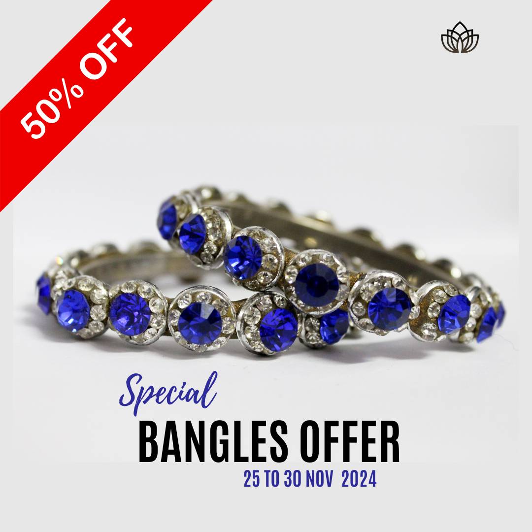Blue and White Bangles Sale Social Media Graphic