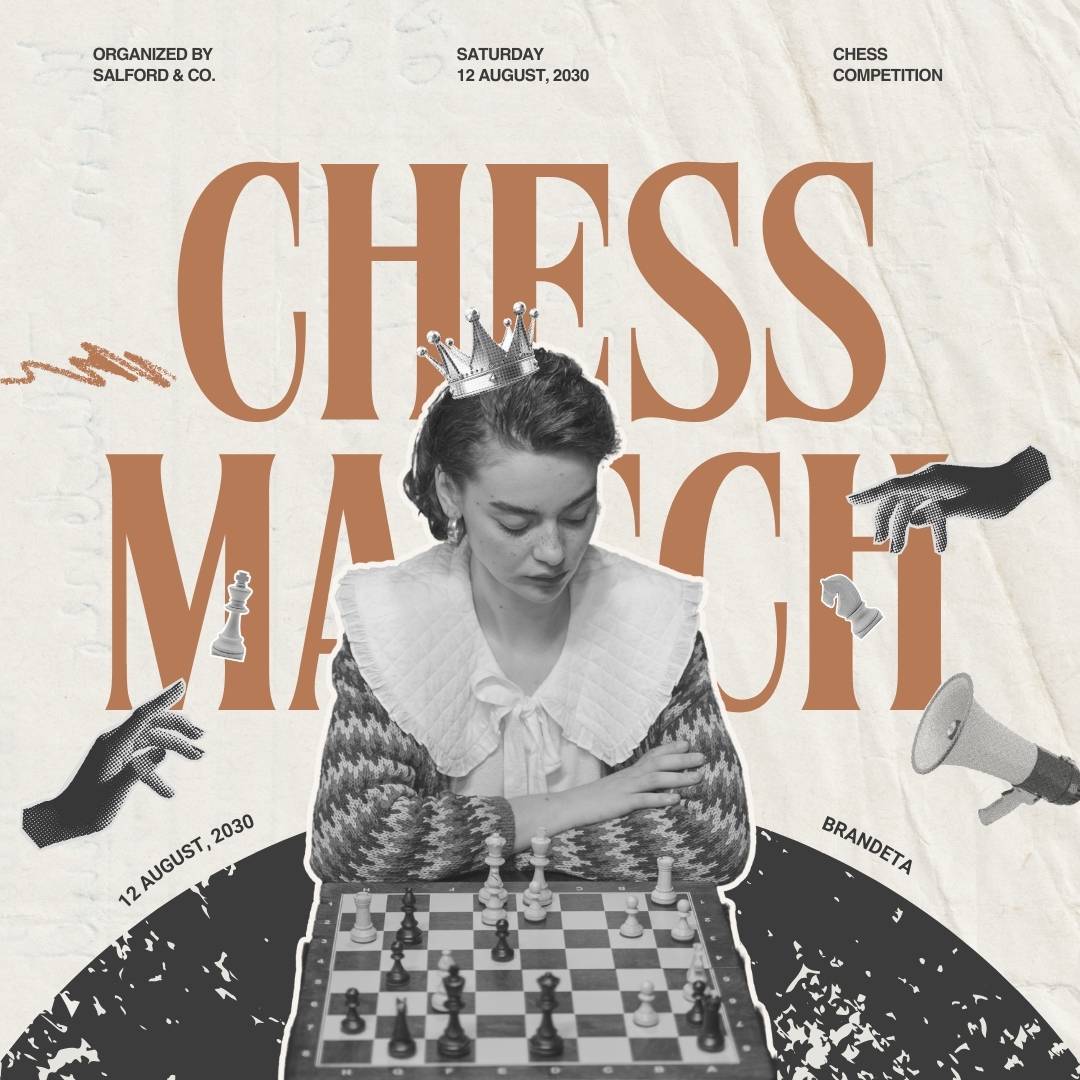 Bold Chess Match Instagram Post