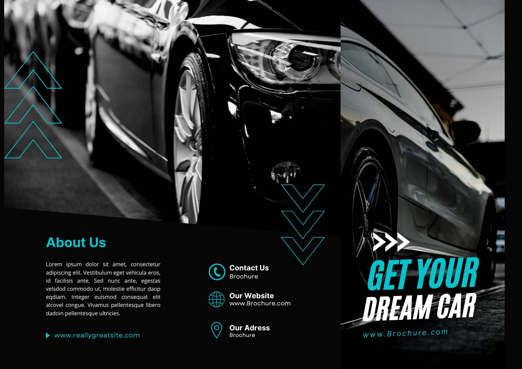 Modern Car Sales Shop Trifold Brochure