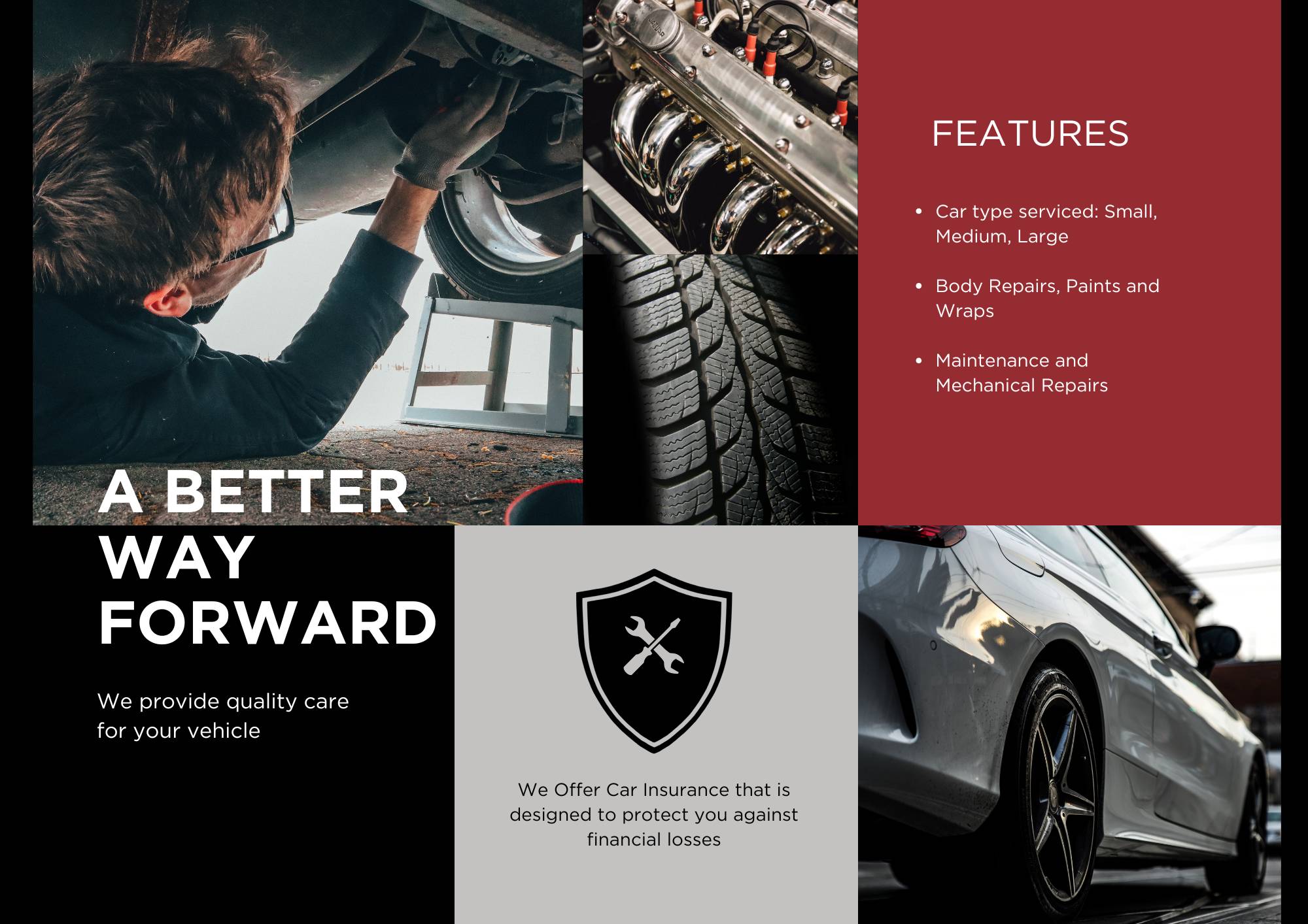 Modern Professional Auto Repair Shop Brochure2