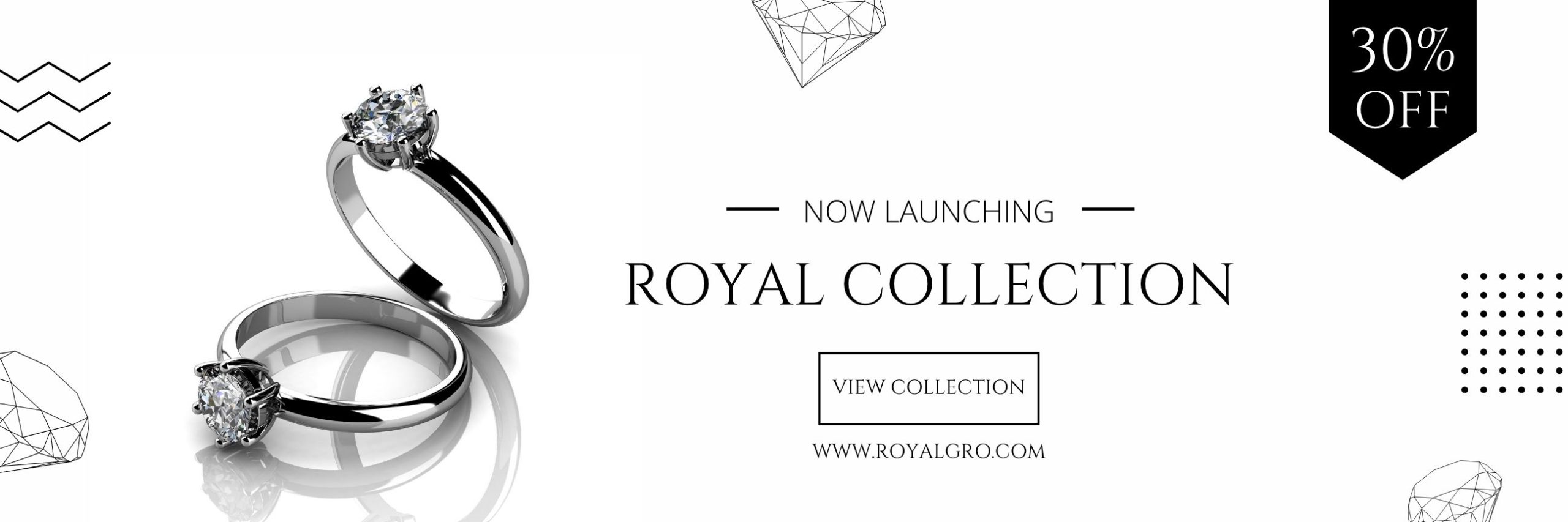 White Jewelry Collaction Billboard